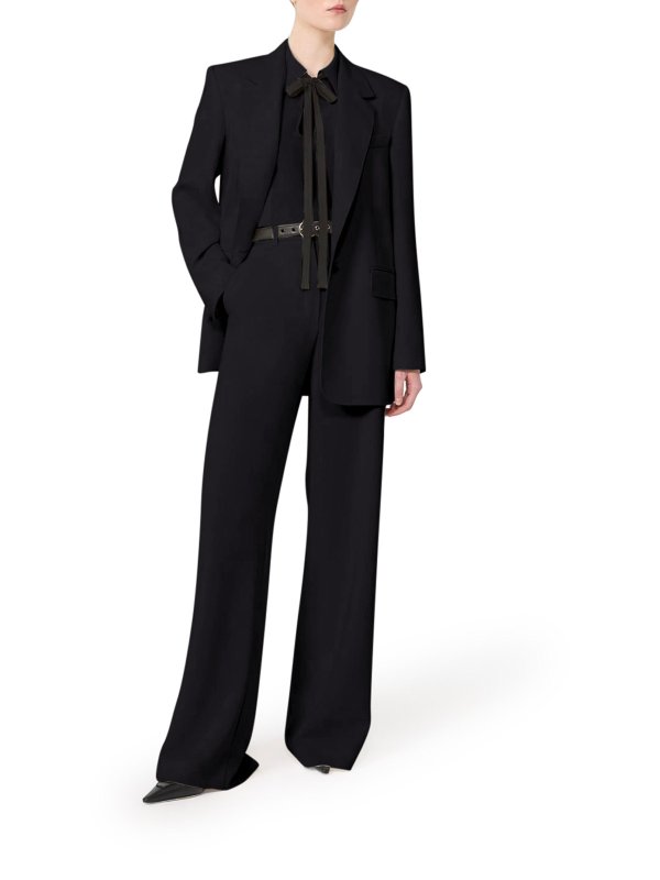 Max Mara: blazers online - Single-Breasted Cady Blazer
