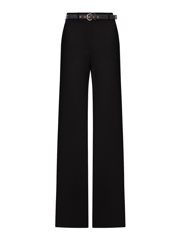 Max Mara: casual trousers - Wide Leg Cady Pants