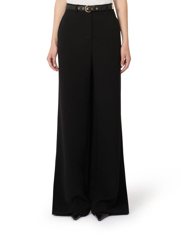 The Best Shops Max Mara: casual trousers - Wide Leg Cady Pants