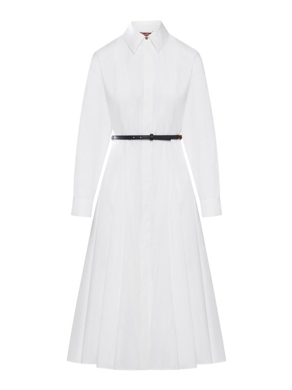 Max Mara: knee length dresses - Cotton Chemisier Dress