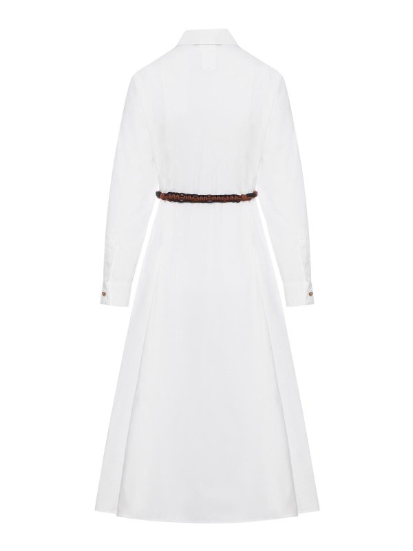 Max Mara: knee length dresses online - Cotton Chemisier Dress