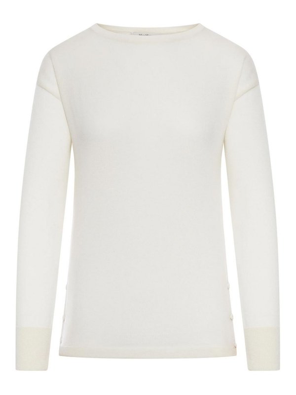 Max Mara: クルーネック - クルーネック - ヌードカラー