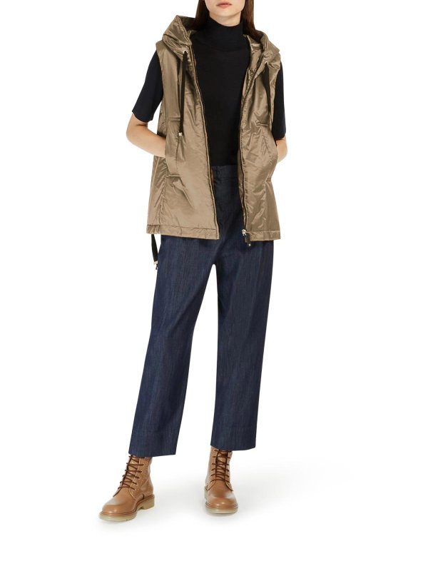 MAX MARA THE CUBE: ダウン・ハイテクジャケット online - ダウンジャケット - ブラウン