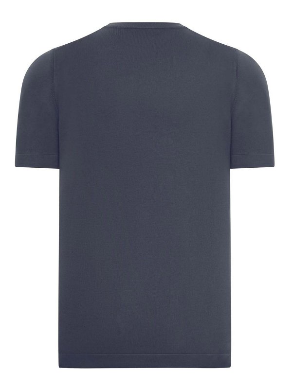 NOME: t-shirts online - Short-Sleeved Cotton Knitted T-Shirt