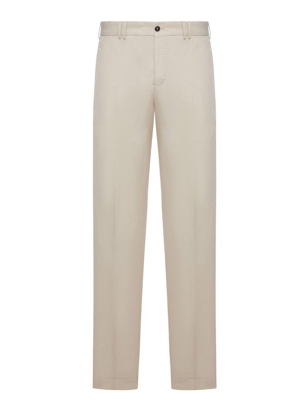 PT TORINO: Pantalons élégants - Pantalon Couturier - Blanc