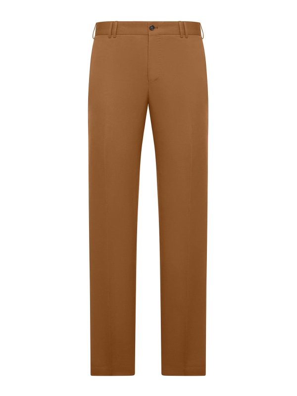 PT TORINO: Pantalons élégants - Pantalon Couturier - Marron