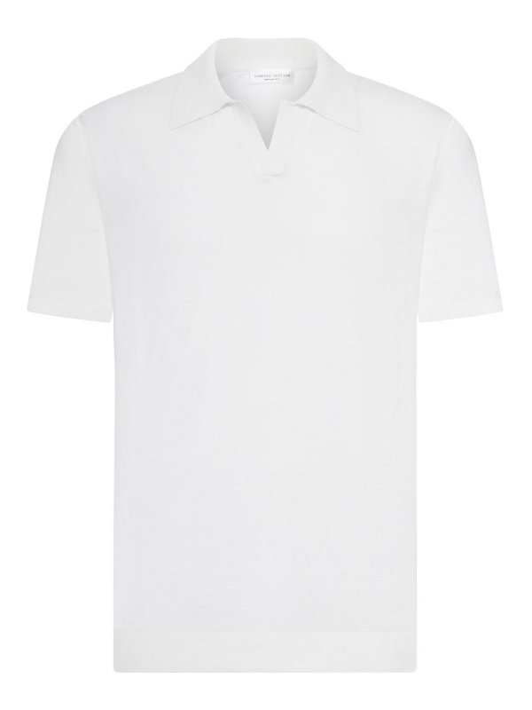 ROBERTO COLLINA: ポロシャツ - ポロシャツ - 白