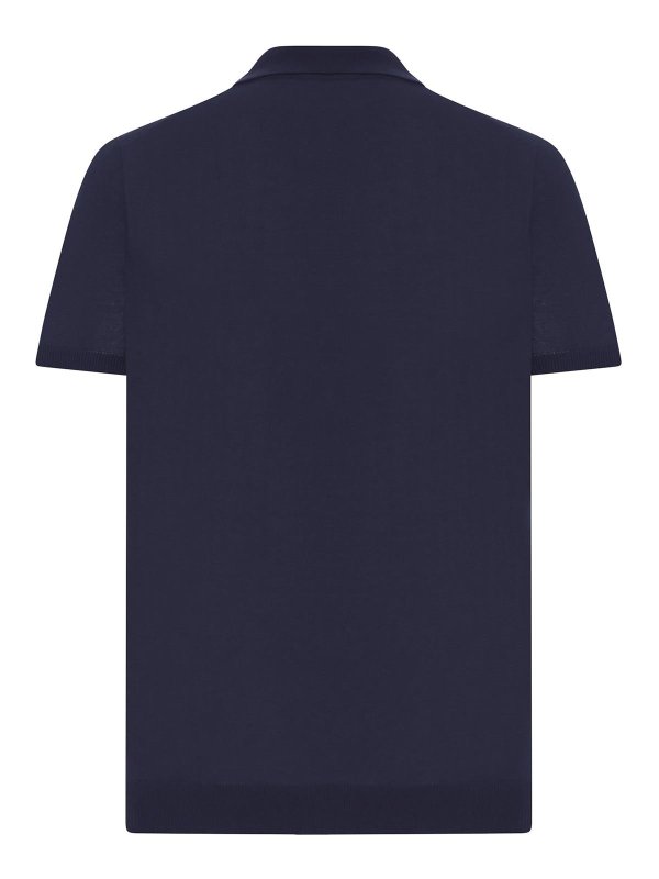 ROBERTO COLLINA: polo shirts online - Cotton Polo Shirt Without Buttons