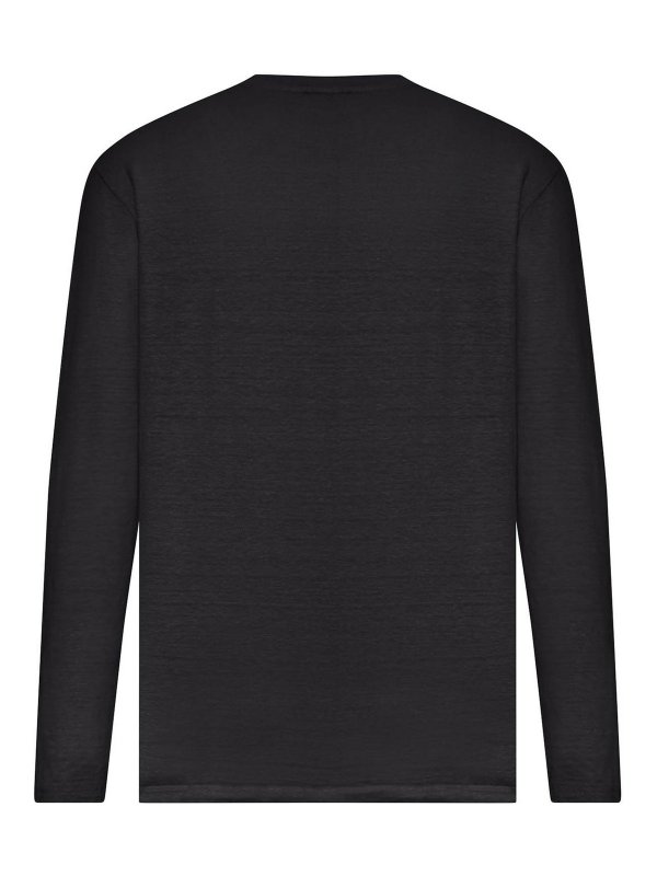 ROBERTO COLLINA: クルーネック online - クルーネック - 黒