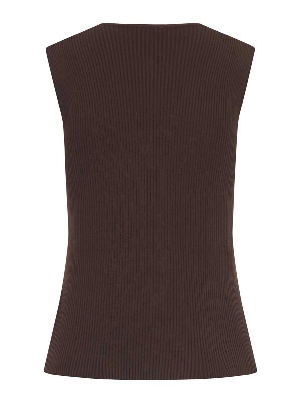 ROBERTO COLLINA: Tops & Débardeurs online - Top - Marron