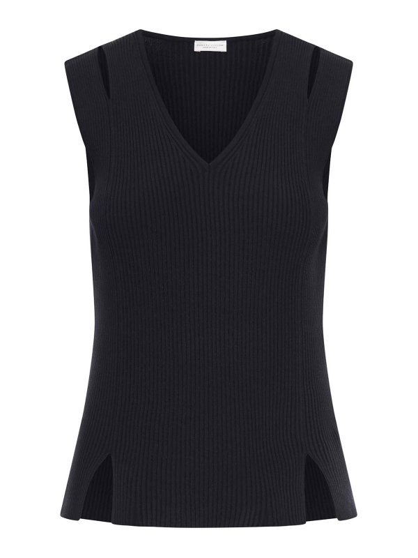 ROBERTO COLLINA: Tops & Débardeurs - Top - Noir