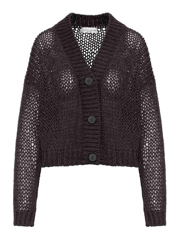 ROBERTO COLLINA: カーディガン - カーディガン - ブラウン