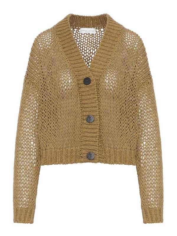 ROBERTO COLLINA: カーディガン - カーディガン - 緑