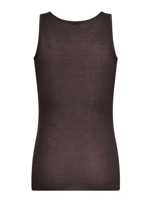 ROBERTO COLLINA: Tops & Débardeurs online - Top - Marron