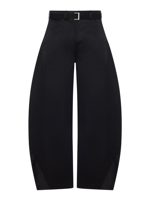 Sacai: Pantalones casual - Pantalón Casual - Negro