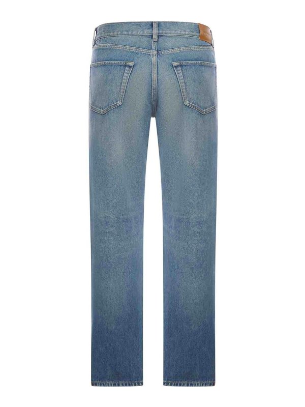SAINT LAURENT: straight leg jeans online - Mick Long Denim Jeans