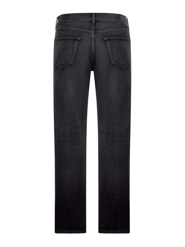 SAINT LAURENT: straight leg jeans online - Mick Long Denim Jeans
