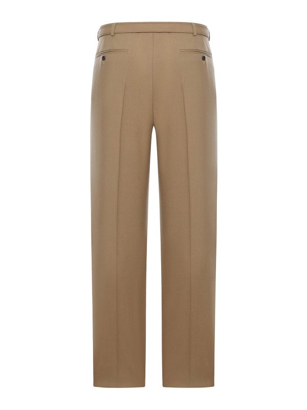 SAINT LAURENT: casual trousers online - Slim Fit Wool And Mohair Trousers