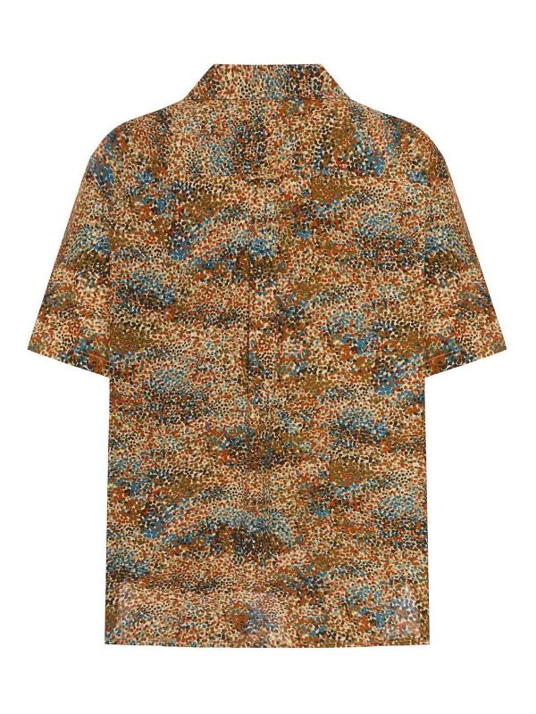 SAINT LAURENT: shirts online - Micro-Patterned Shirt With A Dotted Effect