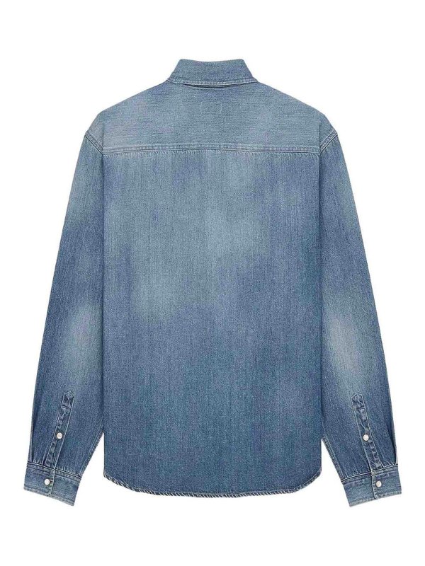 SAINT LAURENT: shirts online - Cassandre Shirt In Denim