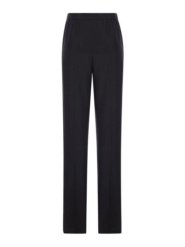 SAINT LAURENT: straight leg jeans online - Habotai Silk Pants