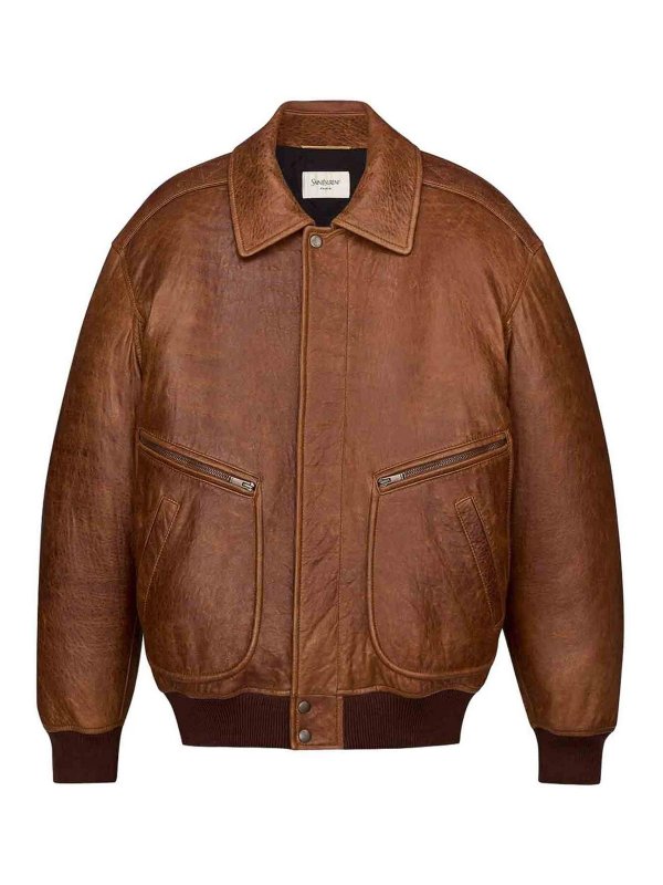 SAINT LAURENT: bombers - Padded Bomber Jacket