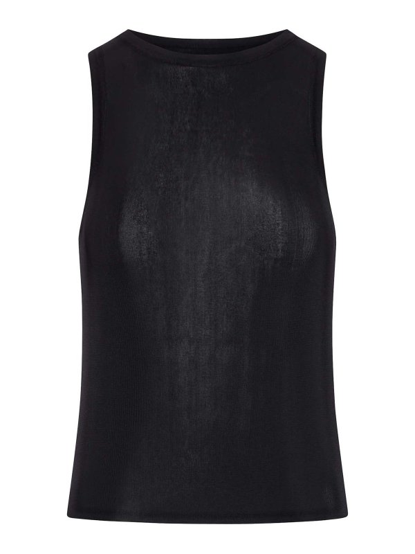 SAINT LAURENT: Tops & Tank tops - Ribbed Knit Top