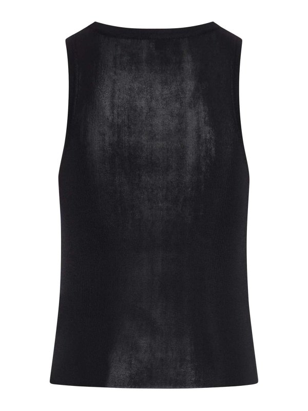 SAINT LAURENT: Tops & Tank tops online - Ribbed Knit Top