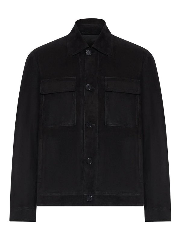 SALVATORE SANTORO: レザージャケット - レザージャケット - 黒