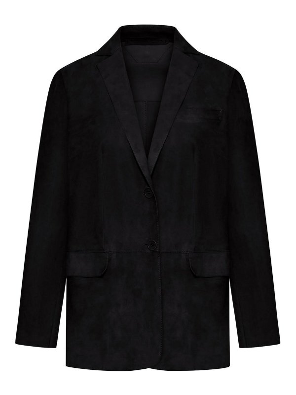 SALVATORE SANTORO: レザージャケット - レザージャケット - 黒