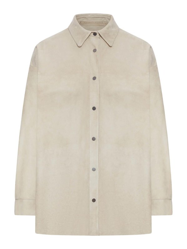 SALVATORE SANTORO: レザージャケット - レザージャケット - 白