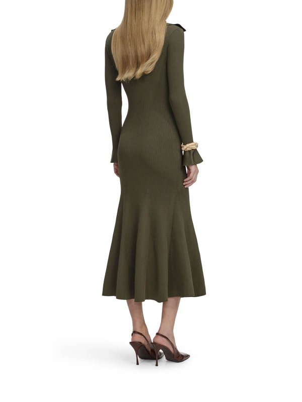 The Best Shops Self Portrait: ニーレングスドレス - 膝丈ドレス - 緑
