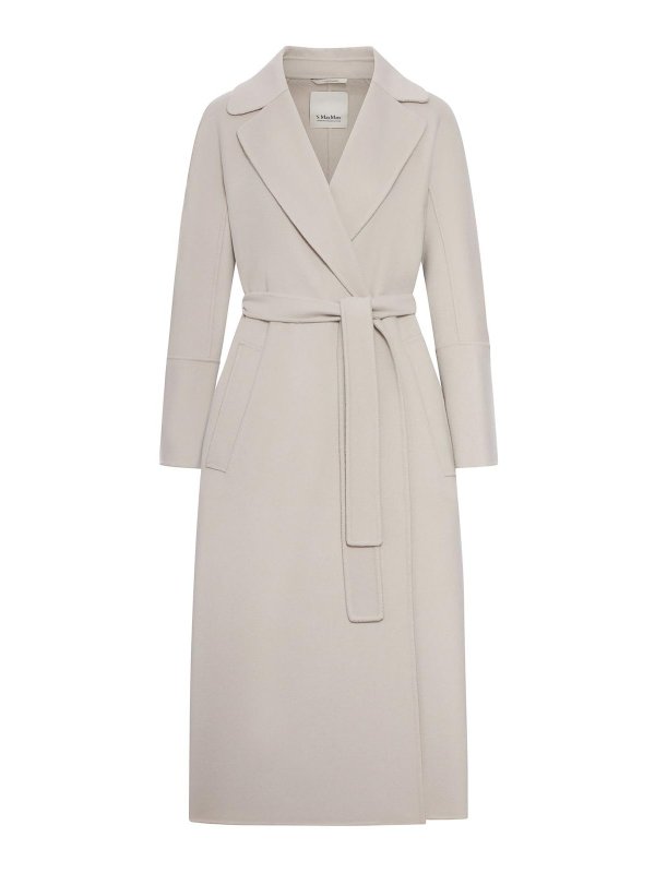 S MAX MARA: ニーレングスコート - 膝丈コート - ヌードカラー