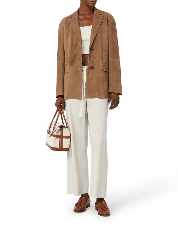 S MAX MARA: カジュアルトラウザー online - カジュアルパンツ - 白