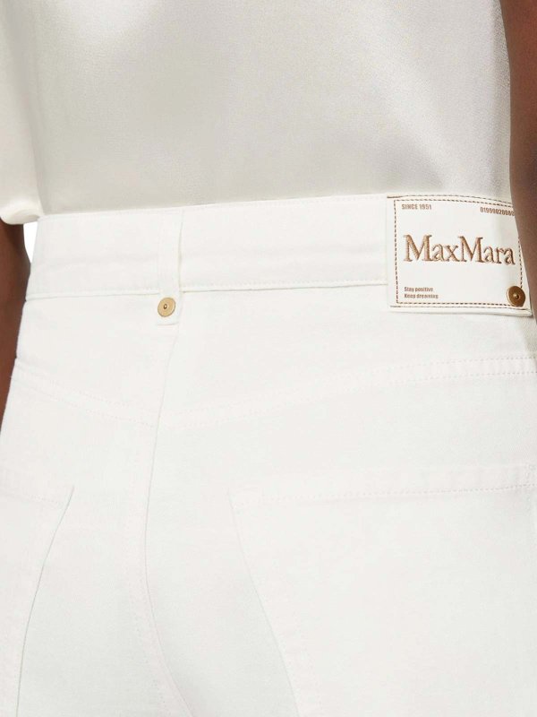 S MAX MARA buy online 5-Pocket Cotton And Linen Trousers