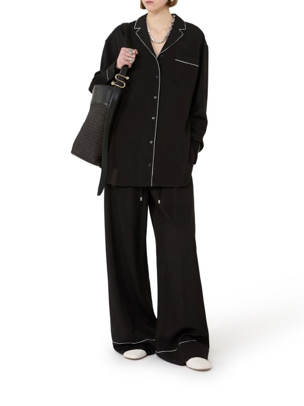SPORTMAX: casual jackets online - Satin Overshirt