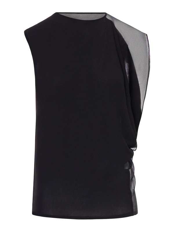 SPORTMAX: Tops und Tank Tops - Top - Schwarz