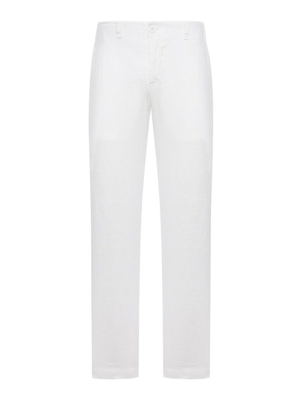 TRANSIT: casual trousers - Regular-Fit Linen Trousers