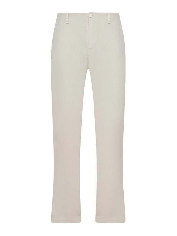 TRANSIT: casual trousers - Regular-Fit Linen Trousers