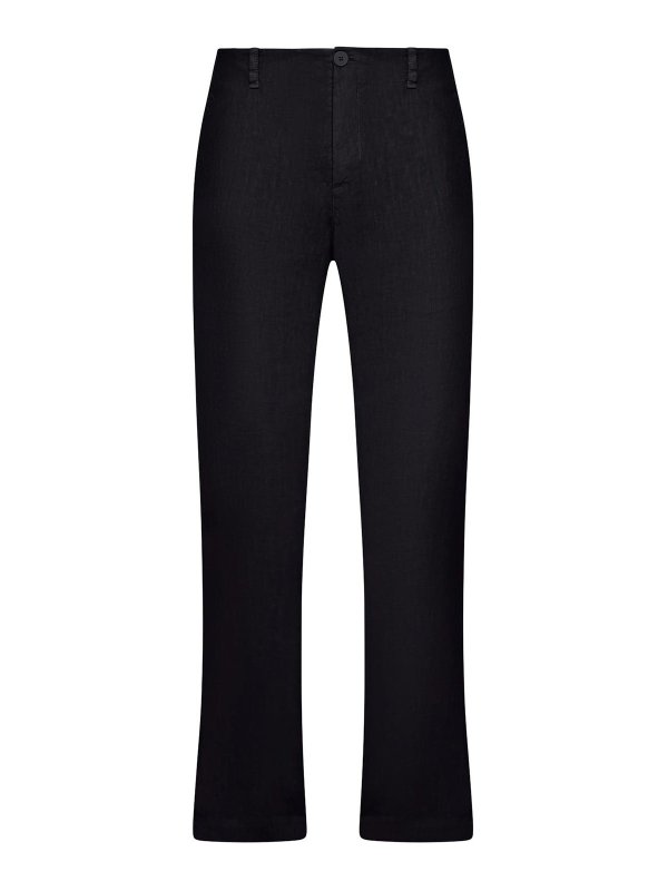 TRANSIT: casual trousers - Regular-Fit Linen Trousers