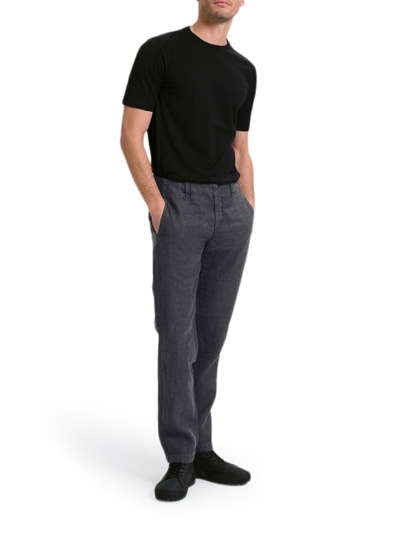 TRANSIT: casual trousers online - Regular-Fit Linen Trousers