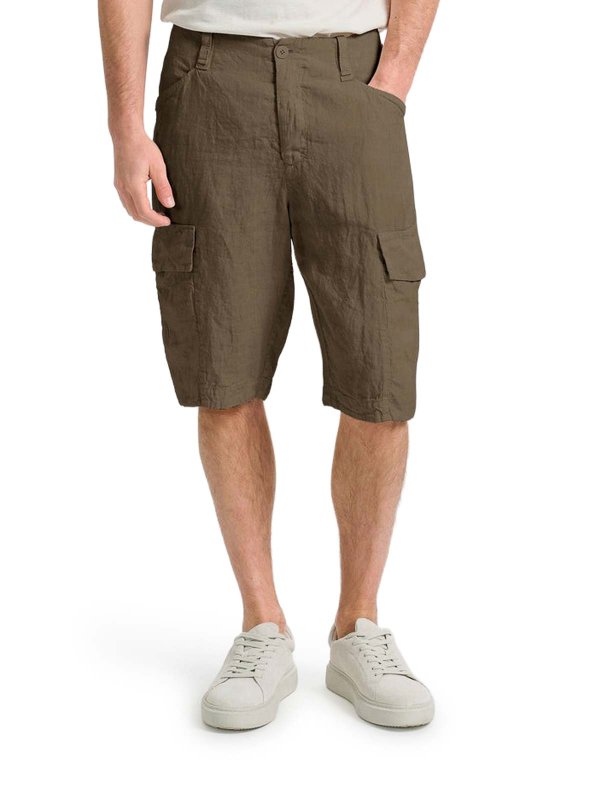The Best Shops TRANSIT: pantaloni shorts - Bermuda cargo in lino