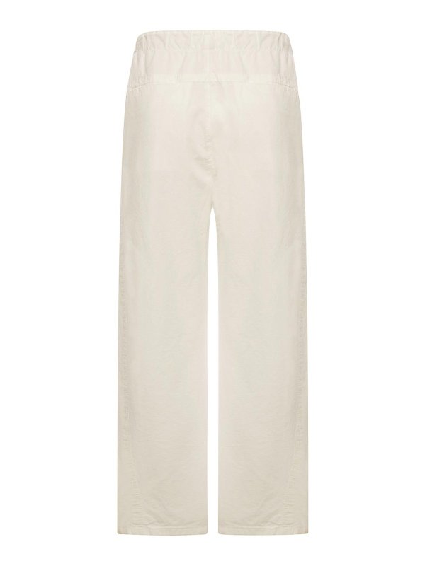 TRANSIT: casual trousers online - Wide-Leg Linen Blend Trousers