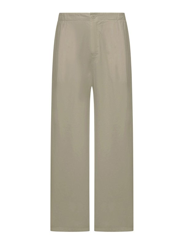 TRANSIT: casual trousers - Wide-Leg Linen Blend Trousers