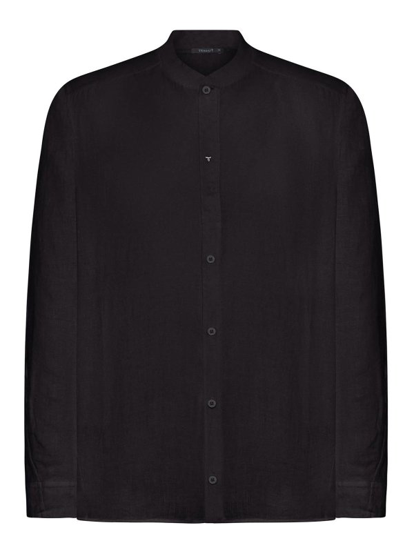 TRANSIT: shirts - Mandarin Collar Shirt