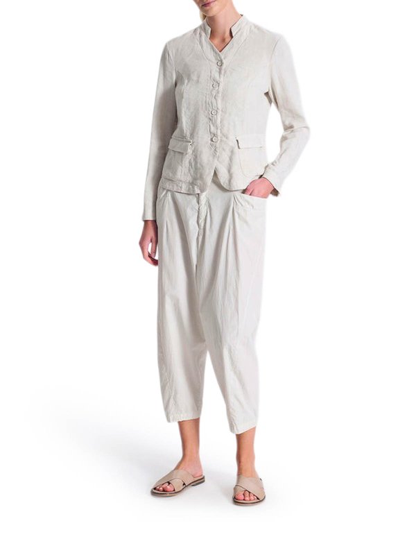 TRANSIT: casual jackets online - Stretch Linen Blend Jacket