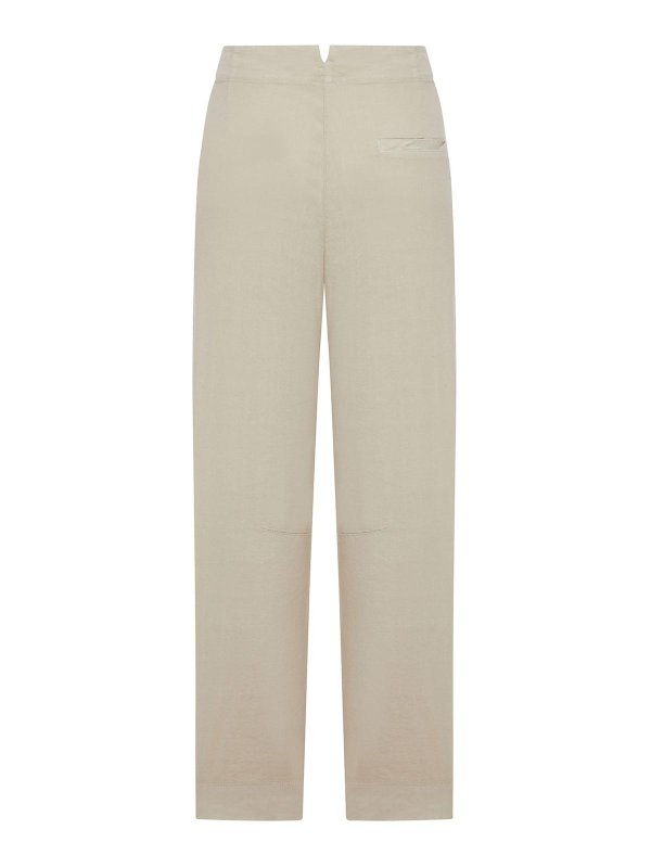 TRANSIT: casual trousers online - High-Waisted Cotton Trousers