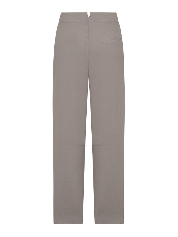 TRANSIT: casual trousers online - High-Waisted Cotton Trousers
