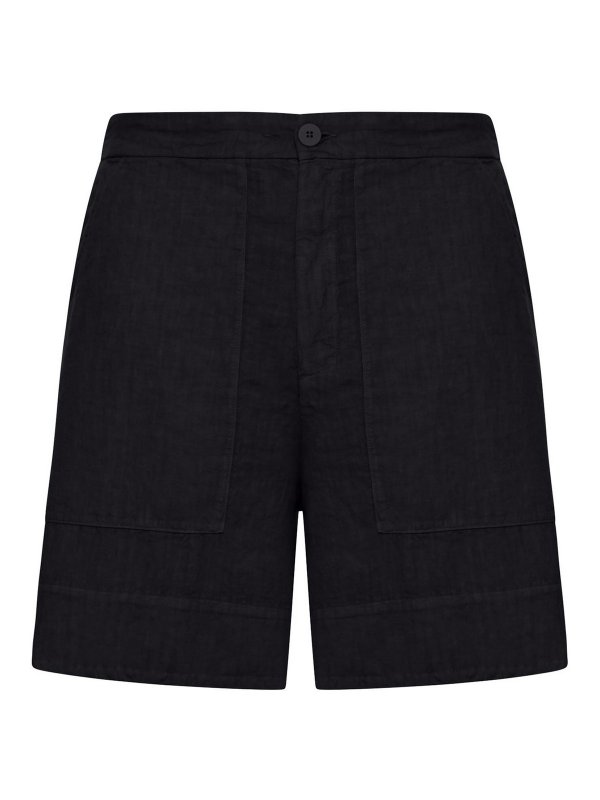 TRANSIT: Trousers Shorts - Wide-Leg Linen Shorts