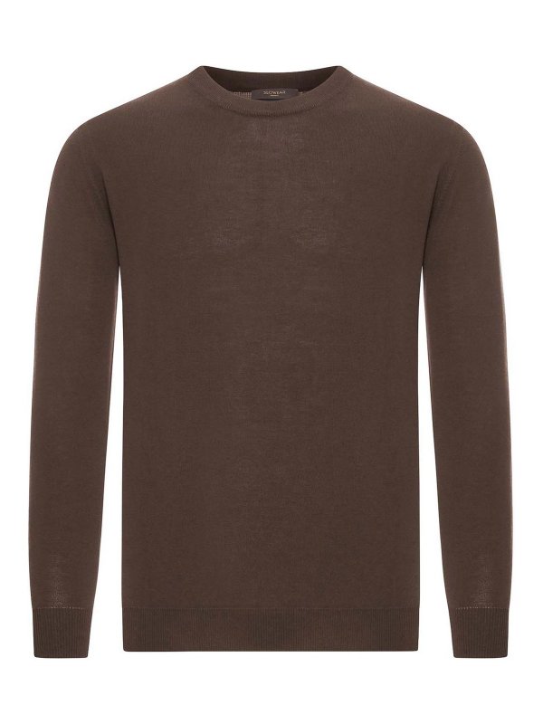 ZANONE: クルーネック - クルーネック - ブラウン